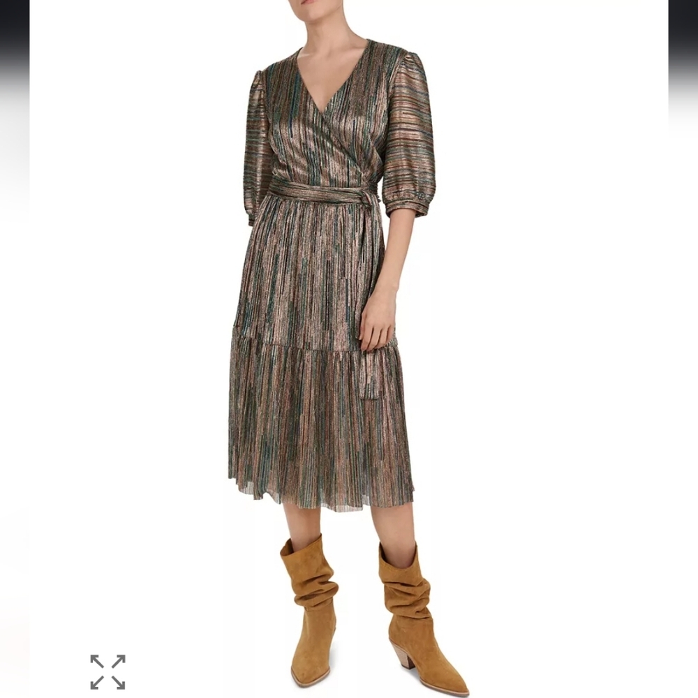ba&sh Star metalic Wrap Dress